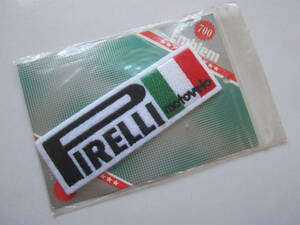 ビンテージ イタリア Pirelli ピレリ タイヤ ロゴ フェルト ワッペン/ステッカー 自動車 パーツ バイク レーシング F1 フォーミラ1 120