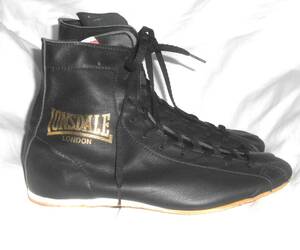 lonsdale ロンズデール ボクシングシューズ リングシューズ　サイズ７　約26cm　イギリス　英国　ブラック　レザーブーツ
