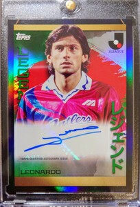 topps jリーグ j league auto leonardo レオナルド　鹿島アントラーズ　/99