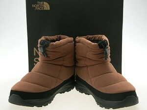 新品THE NORTH FACE/ザ ノースフェイス/NUPTSE BOOTIE WP/ヌプシ ブーティ/ショート/スノーブーツ/防水/撥水/ブラウン茶/NF52278-PK/25.0cm