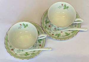 【Art Box】B.M.NETWORK　FINE CHINA　ティーカップ　コーヒーカップ　スプーン　皿　箱付き