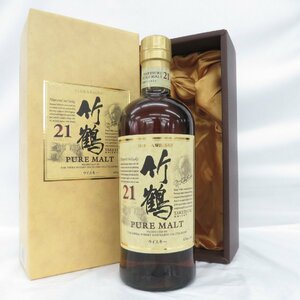 1円～【未開栓】NIKKA ニッカ 竹鶴 21年 ピュアモルト ウイスキー 700ml 43％ 箱付 11558767 0426