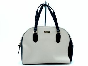 kate spade ケイトスペード ハンド バッグ アイボリーｘ黒 ■■ ☆ eca6 レディース