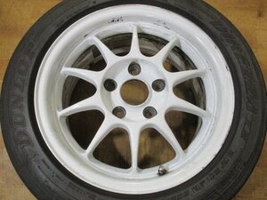 ENKEI エンケイ コンペティション ホイールタイヤ 1本 5H-114.3 15インチ 7J+40 205/50R15 ダンロップ ディレッツァ Z3 2020年 シビック