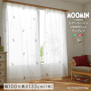 MOOMIN/ムーミン　シアーカーテン　100×133cm×1枚 UMBRELLA　アンブレラ