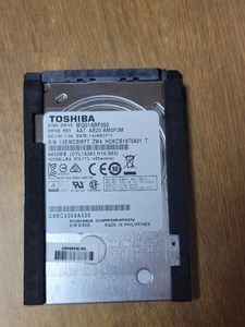500GB 2.5インチ SATA TOSHIBA MQ01ABF050【2607時間】7mm HDD ハードディスク 中古 まとめて取引可 送料230円～