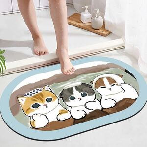 バスマット 温泉ねこ トイレマット 匿名配送/送料無料/新品未使用品