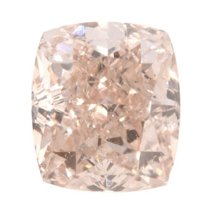 ルース ダイヤモンド 0.604ct クッションカット ファンシーオレンジピンク SI1 裸石