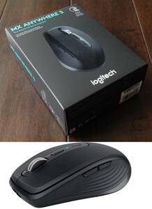 【既決USA】ロジテック@ワイヤレスマウス@箱入未開封【Logitech - MX Anywhere 3 Wireless Bluetooth Fast Scrolling Mouse (910-005987)】