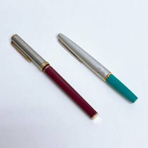 ペン先18金　14金　18K　14K　K18　K14　万年筆　2本セット　まとめ売り　PLATINUM　PILOT　中古　筆記未確認