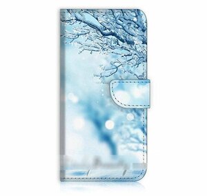iPhone 6 6S雪 木 スマホケース充電ケーブルフィルム付