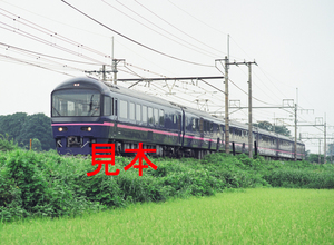 鉄道写真645ネガデータ、122504320013、485系（華）、JR東北本線、蓮田～東大宮、2000.08.17、（3720×2724）
