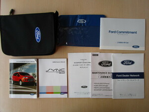 ★a4356★フォード　エコスポーツ　Ford　ECOSPORT　MAJUEJ　日本語版　取扱説明書　マニュアル　2014年／SYNC取扱説明書　他★訳有★