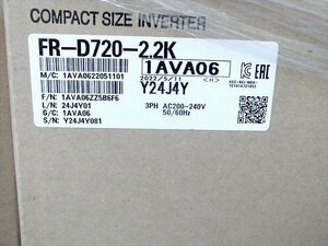 2　未使用 三菱電機 インバータ FR-D720-2.2K