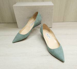 JIMMY CHOO/ジミーチュウ/パンプス/VERDIGRIS/グリーン系/サイズ 39 1/2