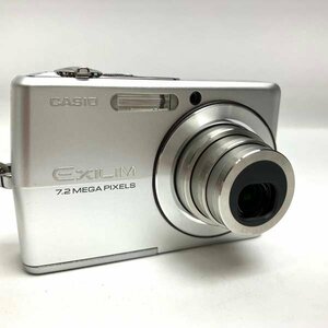 e)カシオ CASIO デジタルカメラ EXILIM EX-Z700 シルバー 720万画素 3倍光学ズーム 2.7型液晶 ※現状品 フォーマット消去済 充電池/他有