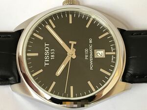 代) 新品 未使用 スイス製 Tissot ティソ自動巻 手巻き 80時間パワーリザーブ Powermatic 80 サファイアガラス　シースルーバック