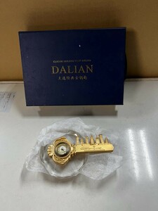 FJ0618 タイムターナー DALIAN 中国　大連　置き時計　飾り時計　金　限定品　箱付き