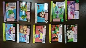 22　カードダス　BANDAI　ドラゴンボールZ　Dragon Ball　長期保管品　中古　1991　244.346.348.350.351.353.354.356～358　10枚