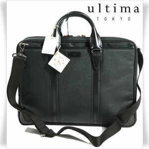 新品1円～★定価3.6万 ultima TOKYO ウルティマ トーキョー 2WAY ビジネスバッグ B4 シルヴィオ ブリーフケース タブレット収納 ◆1561◆