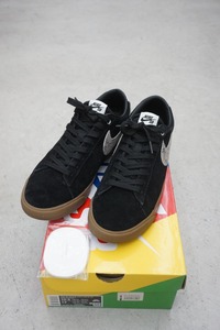 美品 NIKE ナイキ × WACKO MARIA ワコマリア SB ZOOM BLAZER LOW GT QS ズーム ブレーザー スニーカー DA7257-001 黒28.5cm本物 512O