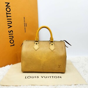 正規品 LOUISVUITTON ルイヴィトン ヴィトン スピーディ スピーディ25 ミニ ボストンバッグ ハンドバッグ エピ 黄 イエロー M43019