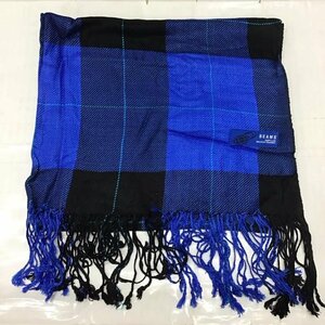 BEAMS 表記無し ビームス ストール ストール一般 マフラー チェック柄 Large Scarf Scarf 黒 / ブラック / X 青 / ブルー / 10108636