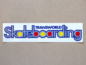 【激レア！】　TRANSWORLD SKATEBOARDING　ステッカー　正規品　トランスワールド・スケートボーディング