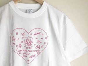 松田聖子 ◆ 40th Anniversary 40周年記念 Tシャツ 半袖 Lサイズ 白 グッズ ◆Q021 てAおU2-02