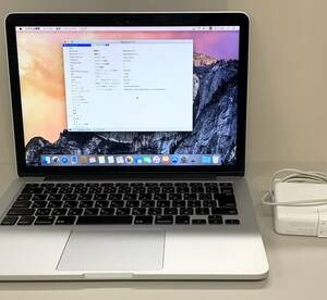 ★激安 MacBook Pro Retina 13.3インチ 2015年 Core i5 8GB 256GB MF840J/A シルバー 中古 新古品 MT0556 4