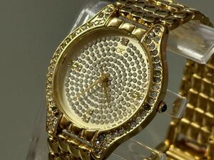 1円〜◆klaeuse クロイゼ 22K GOLD PLATED クォーツ SK-111-S メンズ腕時計 稼働品