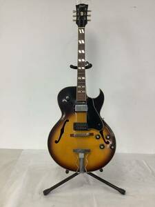 ○営HM045-後S160【埼玉発】Grecoギター グレコ フルアコ モデル名不明 弦楽器 (Gibson ES-175コピーモデル)※スタンドは付属していません