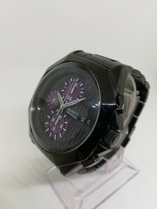 【稼働品】WIRED ワイアード 7T92-0LW0 メンズクォーツクロノグラフ腕時計