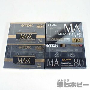 2QV27◆新品未開封 当時物 TDK MA 80/MA 90/MA-X74 メタルポジション 4本 大量セット まとめ/カセットテープ METAL 未使用 まとめて 送YP60