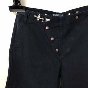 00s ビンテージ Ralph Lauren ラルフローレン コットン ファイヤーマンパンツ ネイビー 32/30