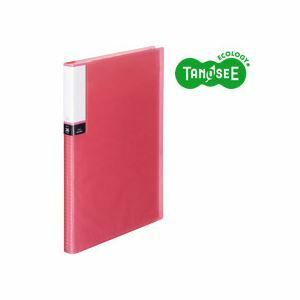 【新品】（まとめ）TANOSEE クリアブック（透明表紙） A4タテ 36ポケット ピンク 30冊