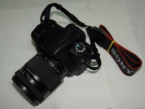 ■中古美品 デジタル一眼レフ ソニーα300 黒◆SONY DSLR-A300◆レンズDT18-250mm◆スマートテレコン◆チルト液晶◆動作確認済■