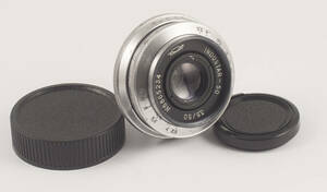 INDUSTAR 50 F/3.5 50mm クロム m39 - m42 一眼レフ レンズ ★ TESSARのコピー ★ 極上！1968