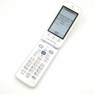 【T】ドコモ らくらくホン富士通 F-01M ガラケー 携帯電話 ホワイト