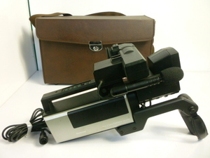 40305-4　ジャンク　National　VZ-C80　カラービデオカメラ　+　ケース　VZ-CB750　50×20×31cm　ナショナル