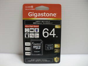 未開封品・未使用品　microSDXCカード 64GB　Gigastone　メモリーカード 　microSDカード