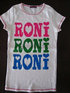 roni RONI ロニィ　ロゴ柄Ｔシャツ　Ｌ　150