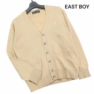 EAST BOY イーストボーイ 秋冬 刺繍♪ ウール スクール ニット カーディガン Sz.9　レディース 女子 学生 通学　K4T00033_1#N