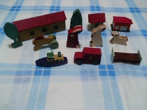 昭和レトロおもちゃ　木のおもちゃ12個