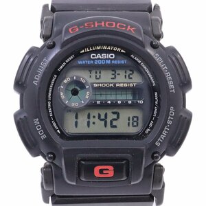 カシオ G-SHOCK クォーツ メンズ 腕時計 ブラック×レッド 純正バンド DW-9000【いおき質店】