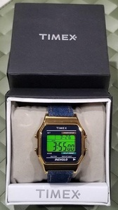 #最終値下げスタート見逃し厳禁送料無料極美中古 TIMEX タイメックス W-116 INDIGLOナイトライト 専用ＢＯＸ 取説 英語版＋日本語版(コピー