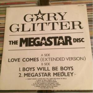 GARY GLITTER 12inch LOVE COMES/MEGASTER MEDLEY