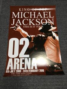 マイケルジャクソン THIS IS IT O2 ARENAツアー ライブ会場用ポスター