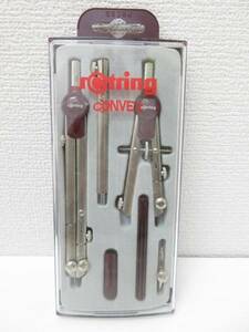 未使用品■rotring ロットリング テレスコピックコンパス 7点　管理1612