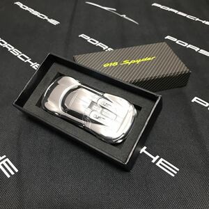 【即決】918 Spyder ペーパーウェイト メタルカー Porsche 918スパイダー Paper weight ポルシェ 正規非売品 ノベルティ / 911